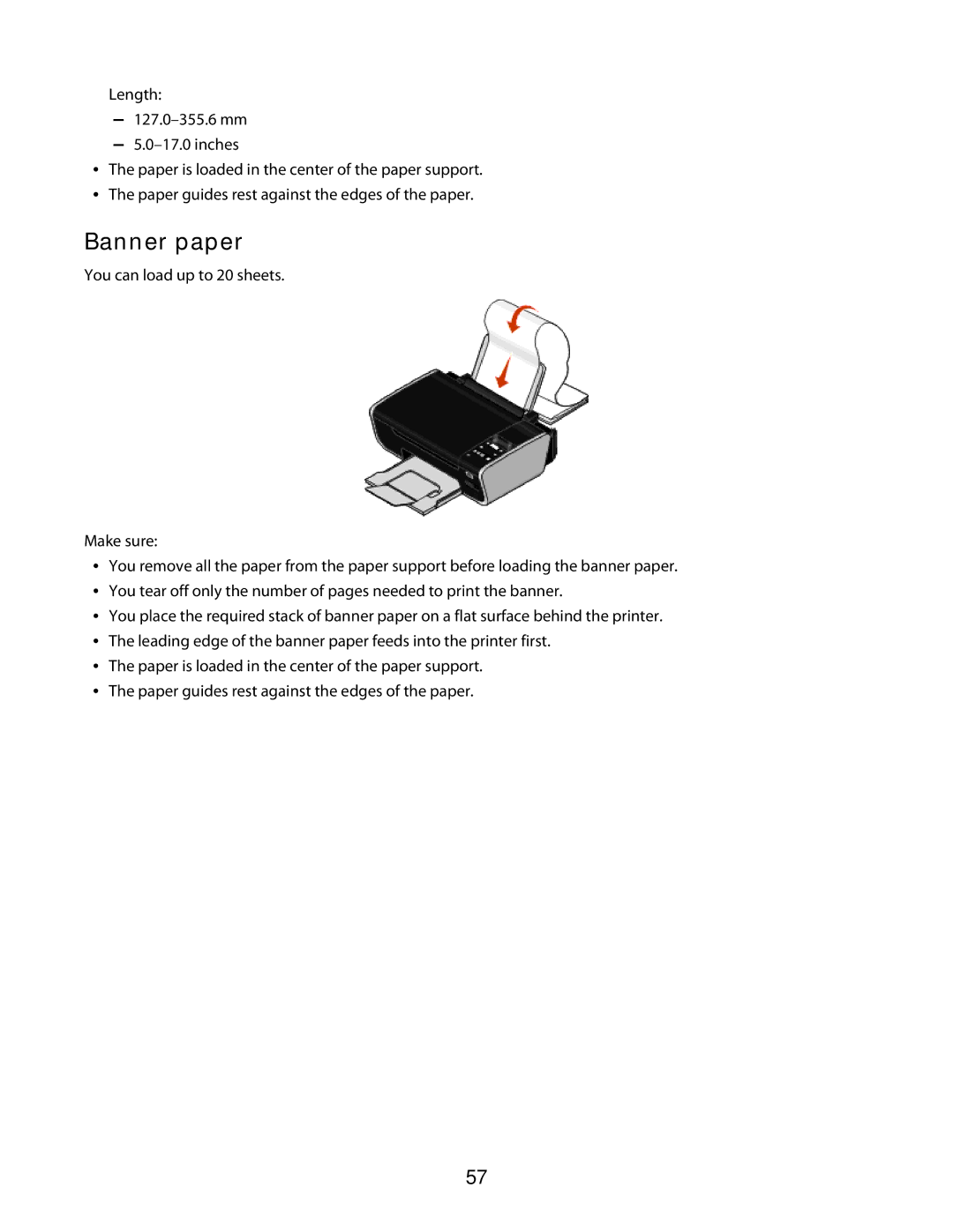 Lexmark 3600 Series manual Banner paper 