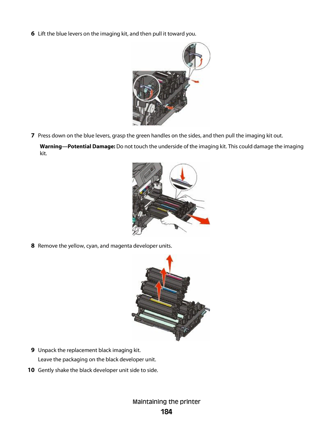 Lexmark 383, 387, 386, 382, 356, 352, 332, 336, 333, 337, 133, 138, 131 manual 184 