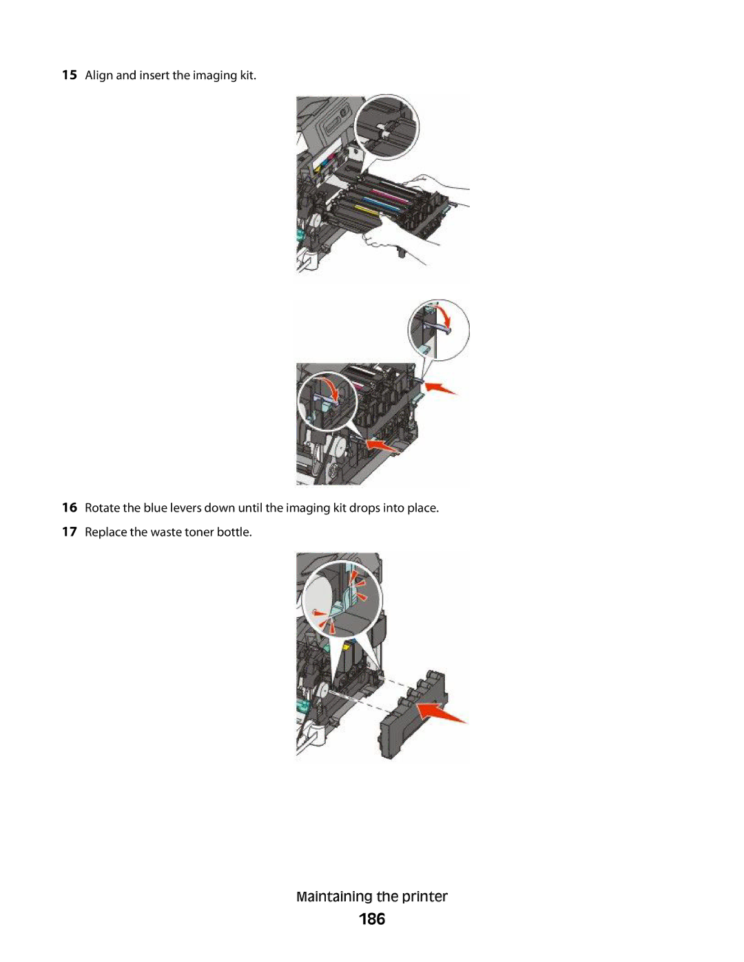 Lexmark 356, 387, 386, 383, 382, 352, 332, 336, 333, 337, 133, 138, 131 manual 186 