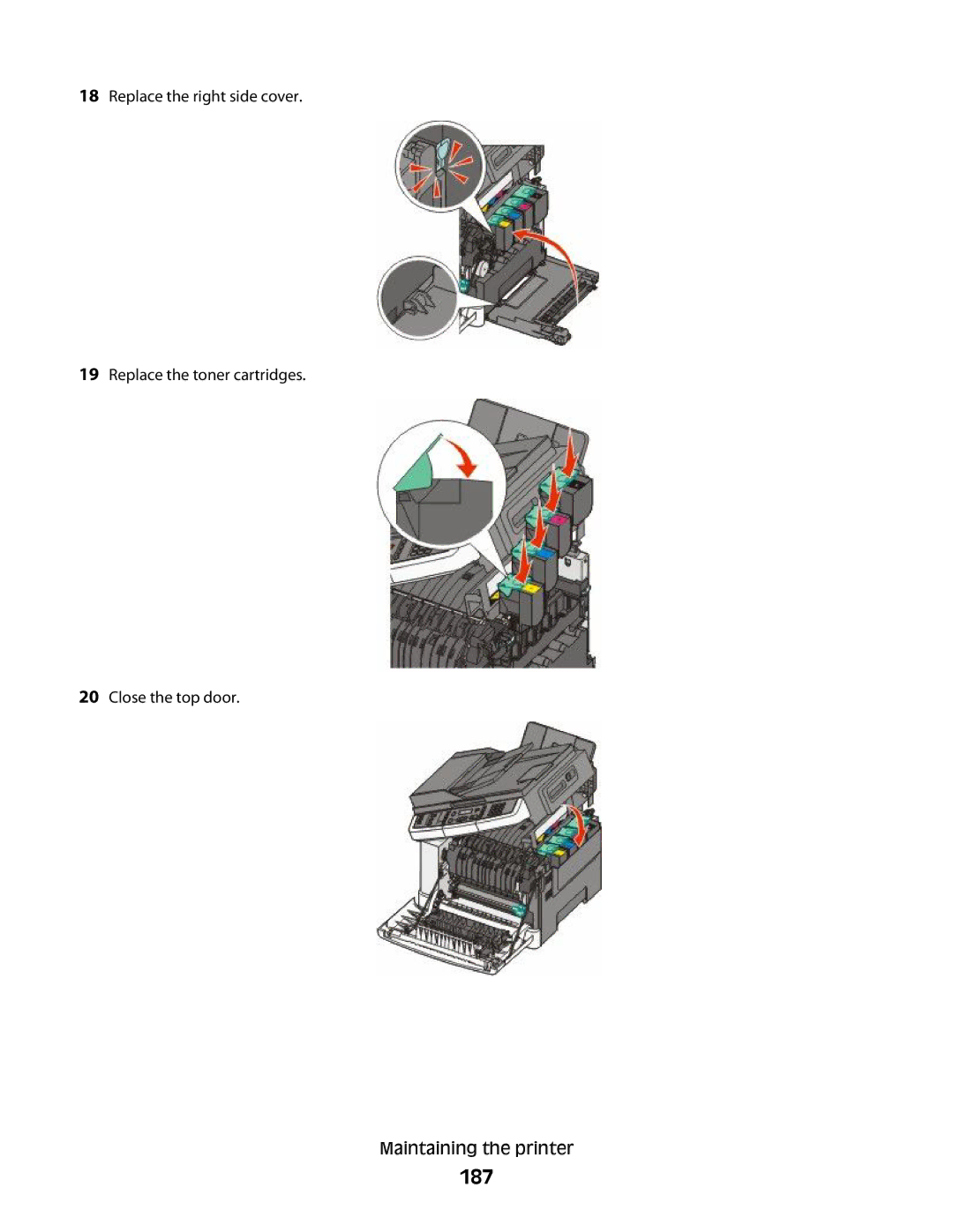 Lexmark 352, 387, 386, 383, 382, 356, 332, 336, 333, 337, 133, 138, 131 manual 187 