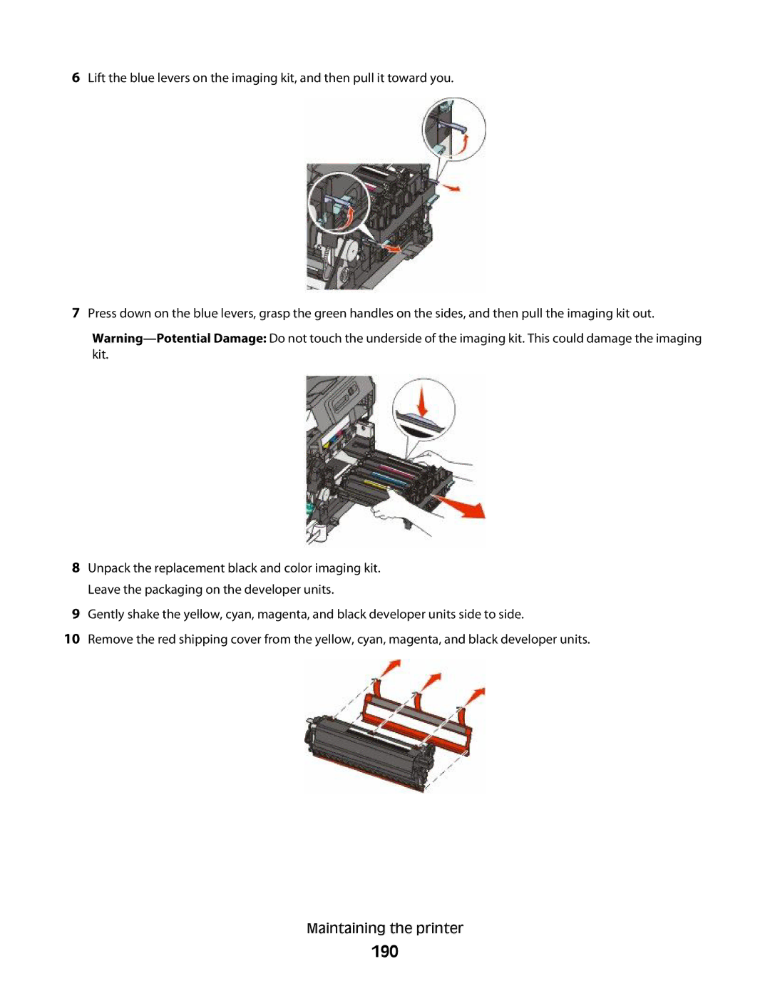 Lexmark 333, 387, 386, 383, 382, 356, 352, 332, 336, 337, 133, 138, 131 manual 190 