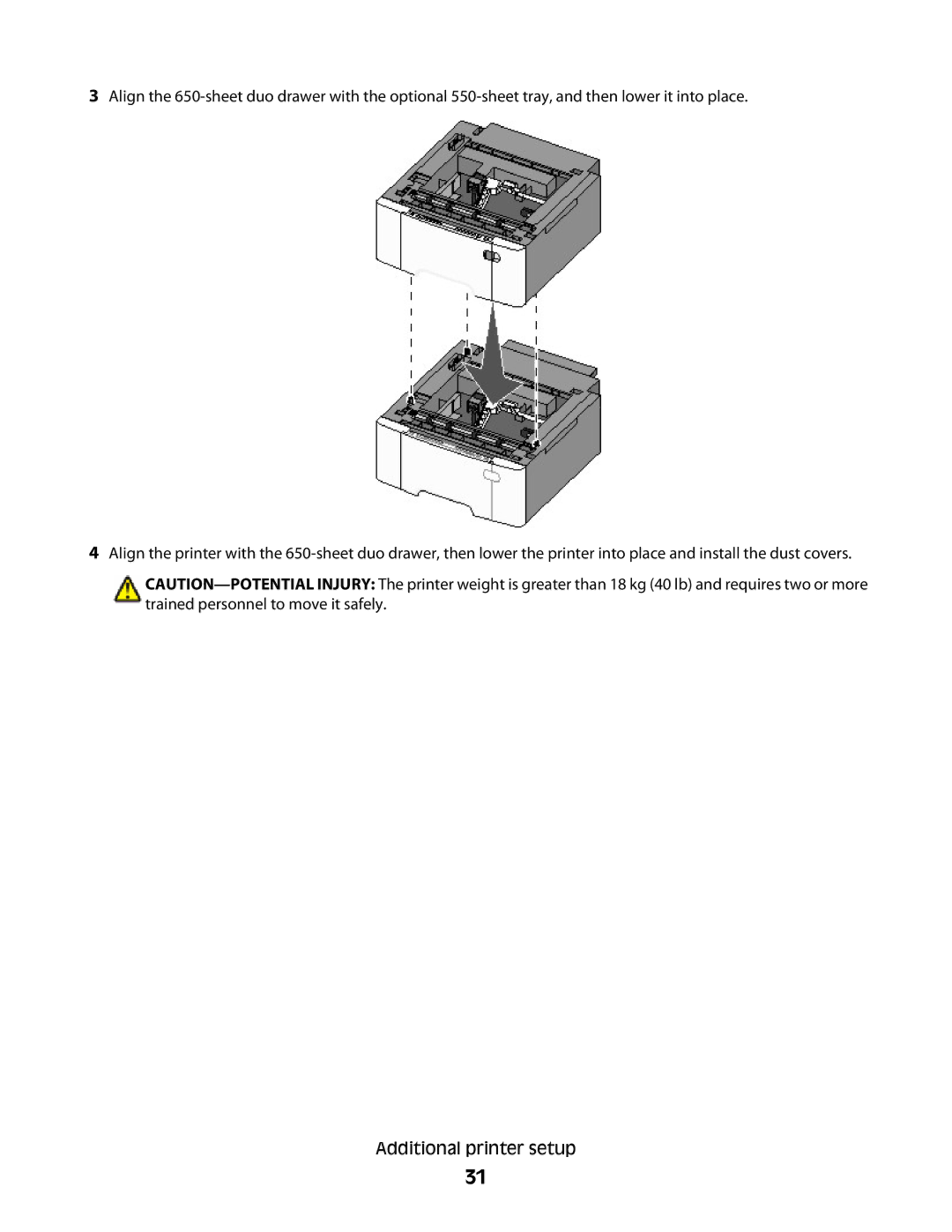 Lexmark 352, 387, 386, 383, 382, 356, 332, 336, 333, 337, 133, 138, 131 manual Additional printer setup 