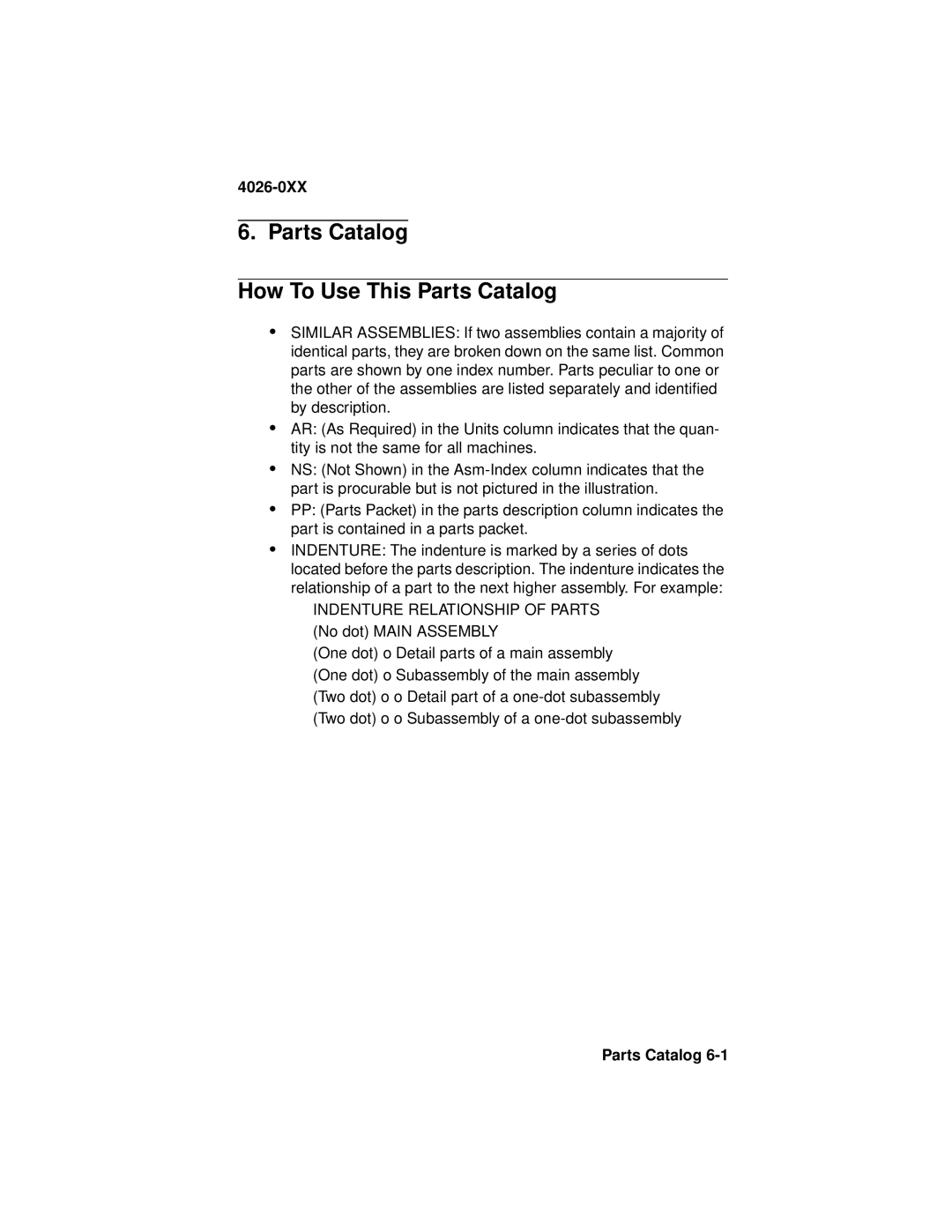 Lexmark 4026-0XX manual Parts Catalog How To Use This Parts Catalog 