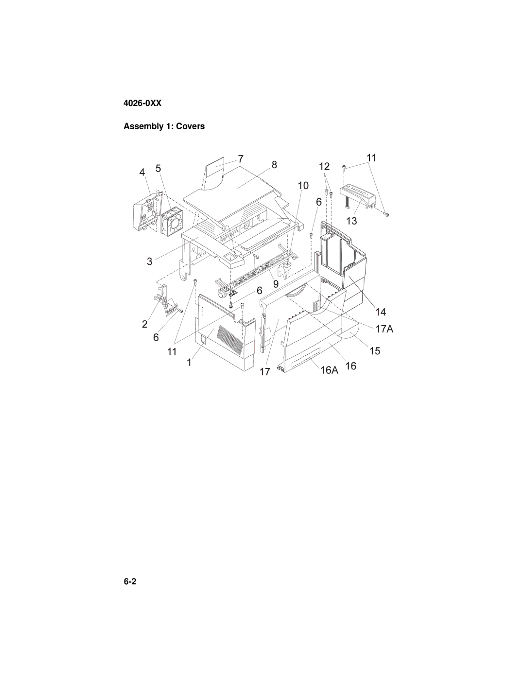 Lexmark manual 4026-0XX Assembly 1 Covers 