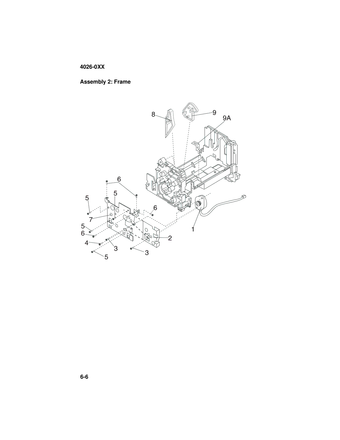 Lexmark manual 4026-0XX Assembly 2 Frame 