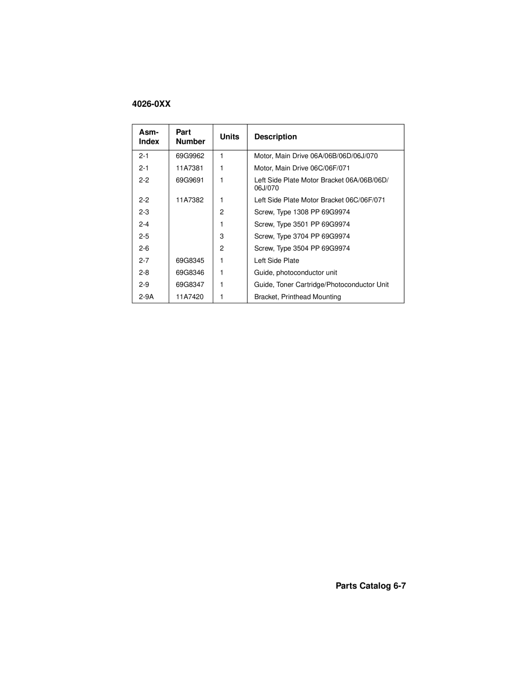 Lexmark 4026-0XX manual 