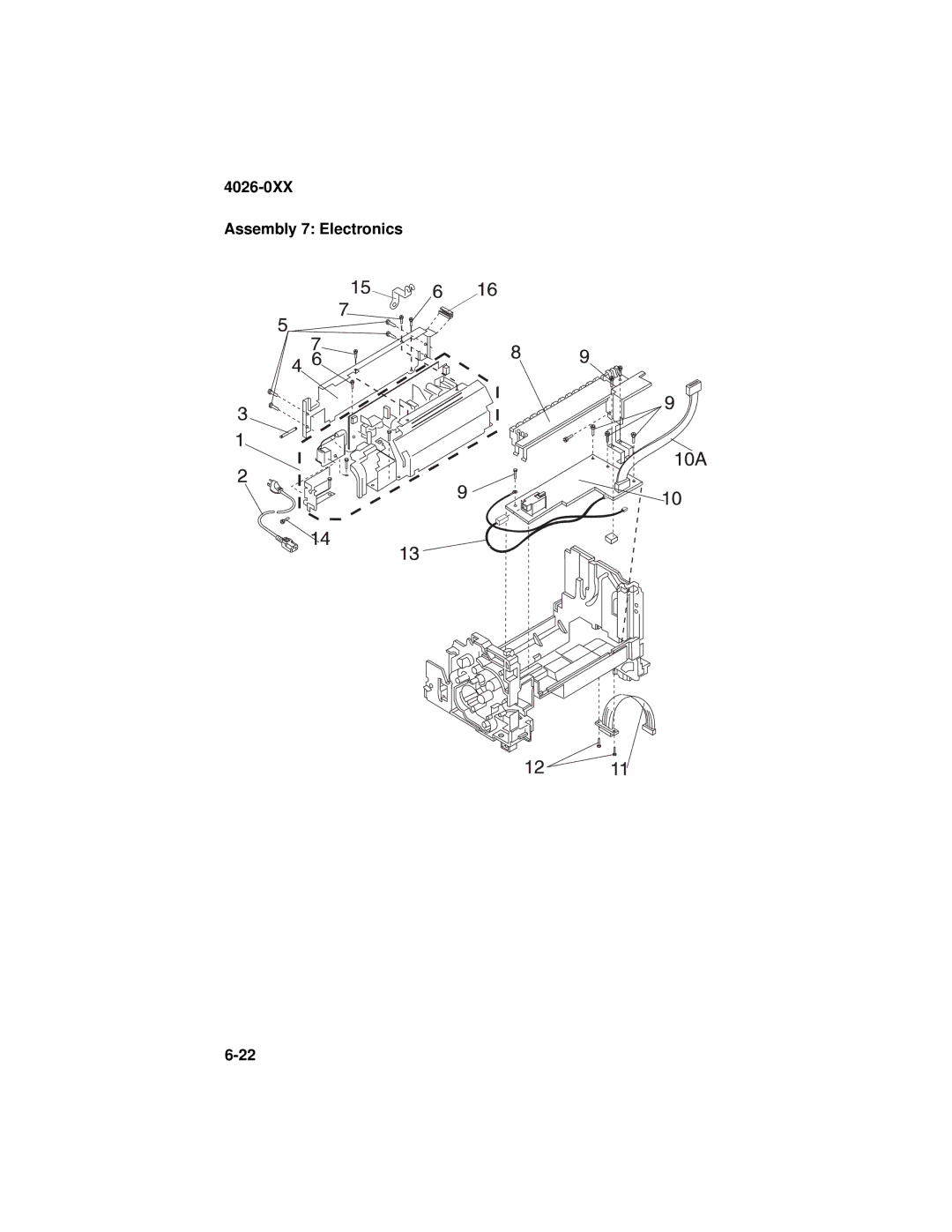 Lexmark manual 4026-0XX Assembly 7 Electronics 