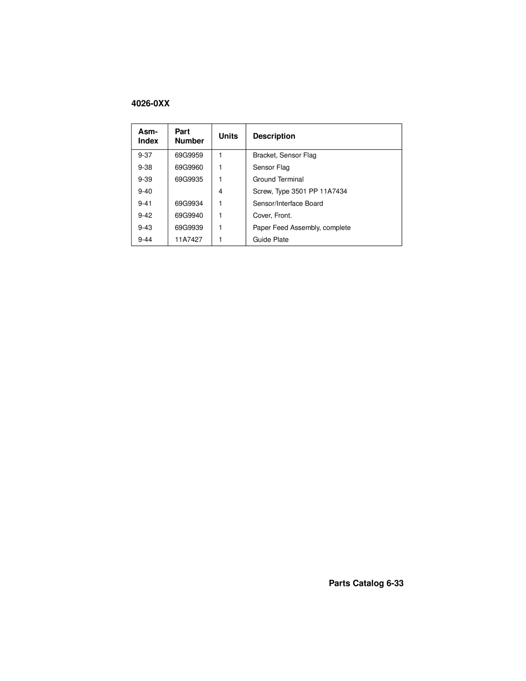 Lexmark 4026-0XX manual 