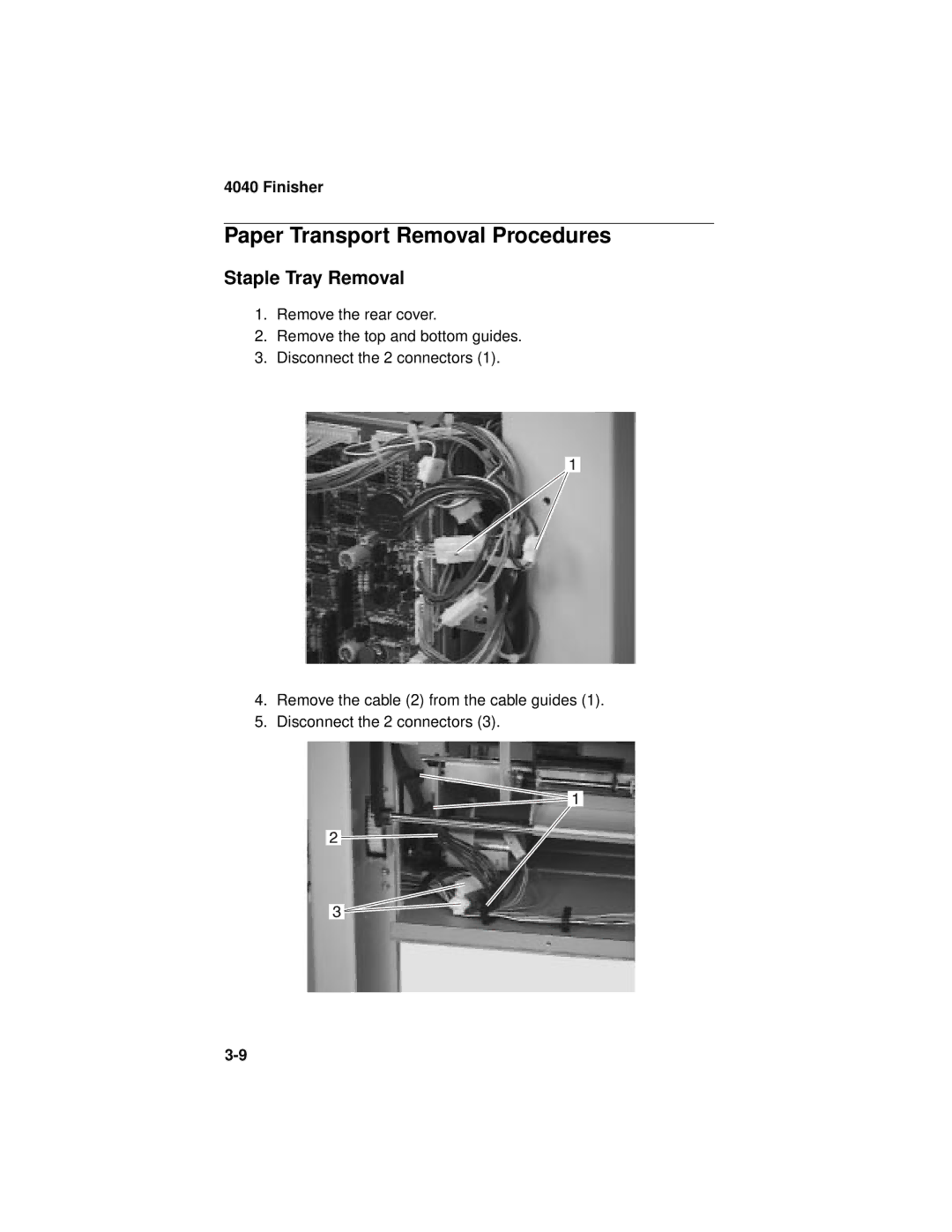 Lexmark 4040-FIN manual Paper Transport Removal Procedures, Staple Tray Removal 