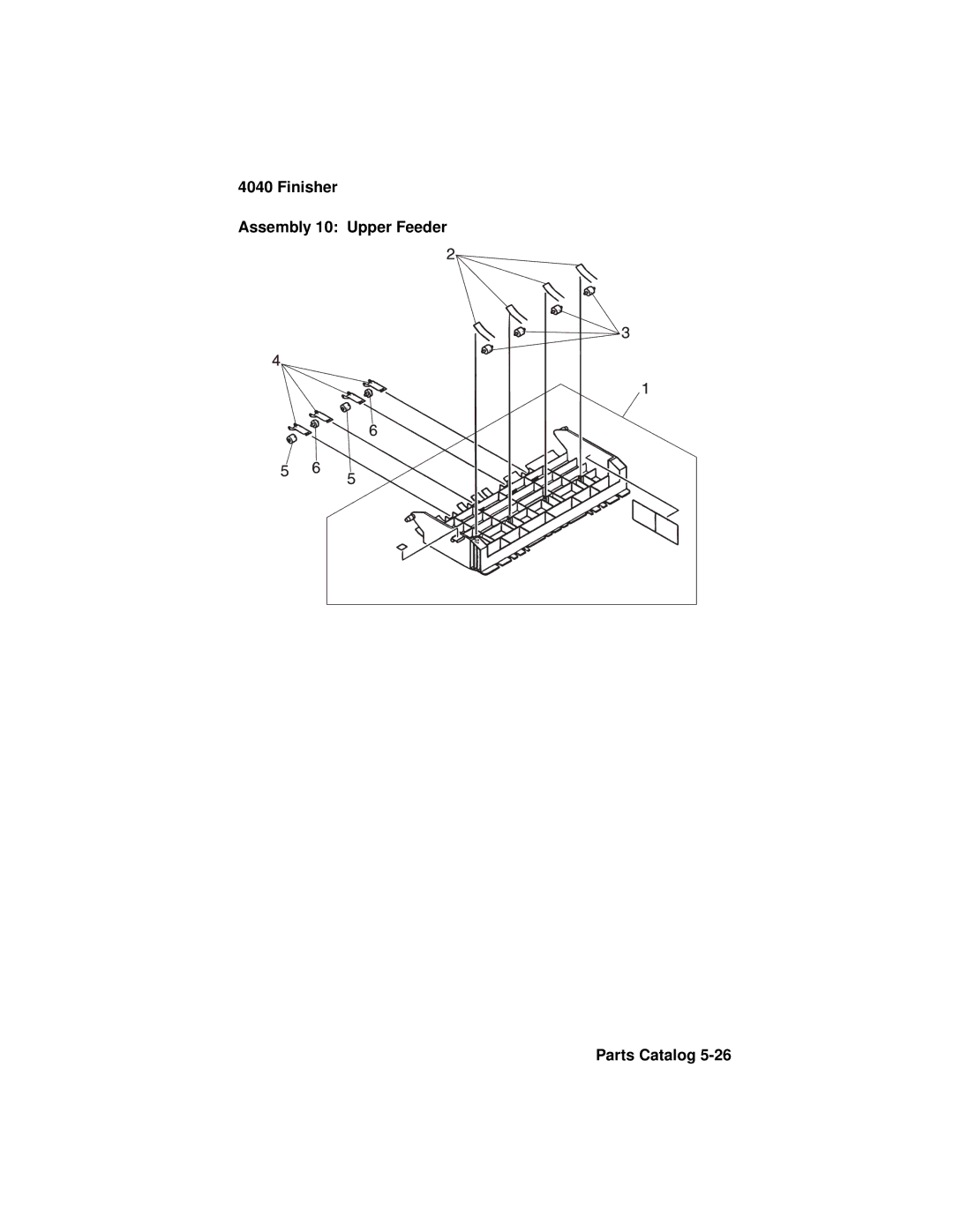 Lexmark 4040-FIN manual Finisher Assembly 10 Upper Feeder Parts Catalog 