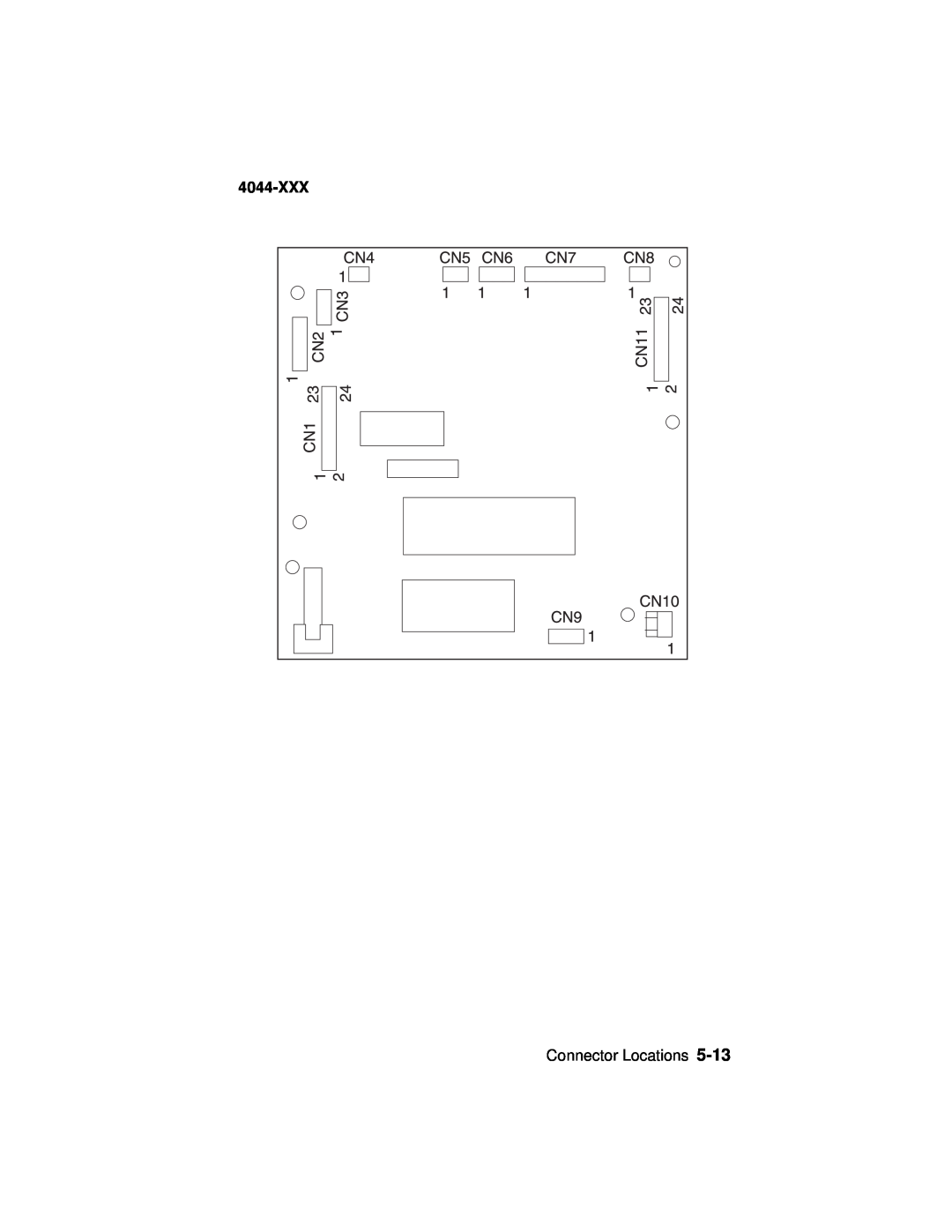 Lexmark E310 manual 4044-XXX, Connector Locations 