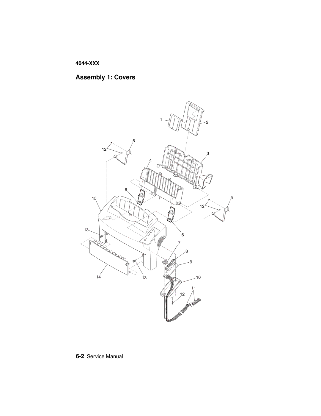 Lexmark 4044-XXX, E310 manual Assembly 1 Covers 