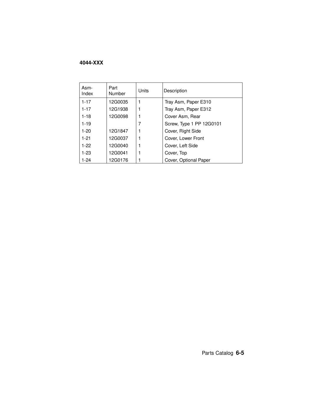 Lexmark E310 manual 4044-XXX 