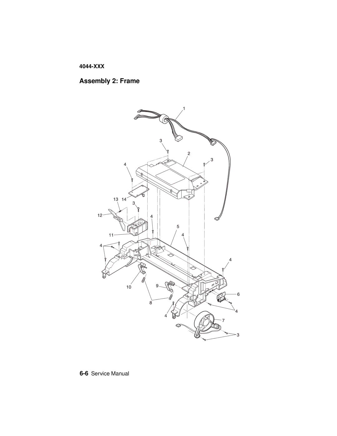 Lexmark 4044-XXX, E310 manual Assembly 2 Frame 