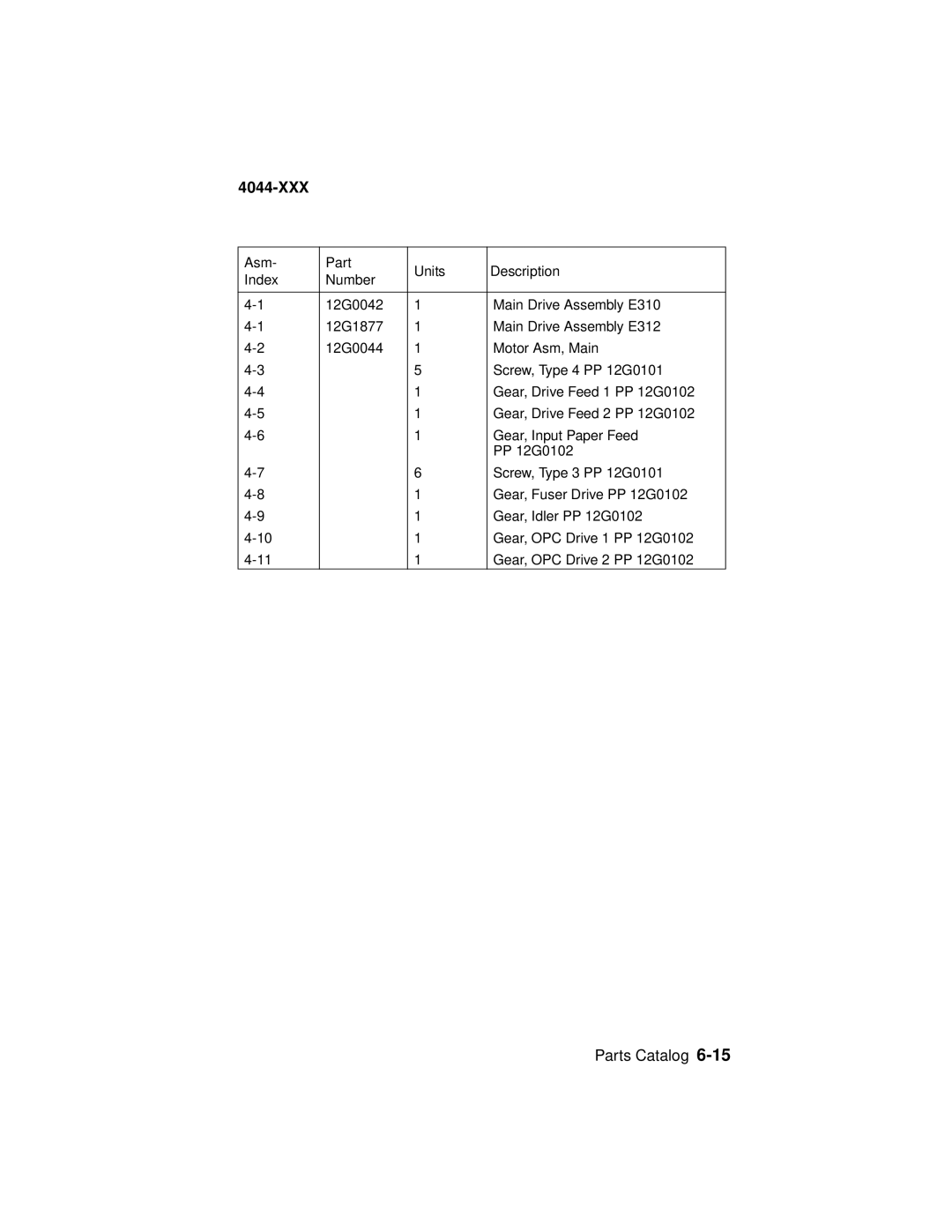 Lexmark E310 manual 4044-XXX 