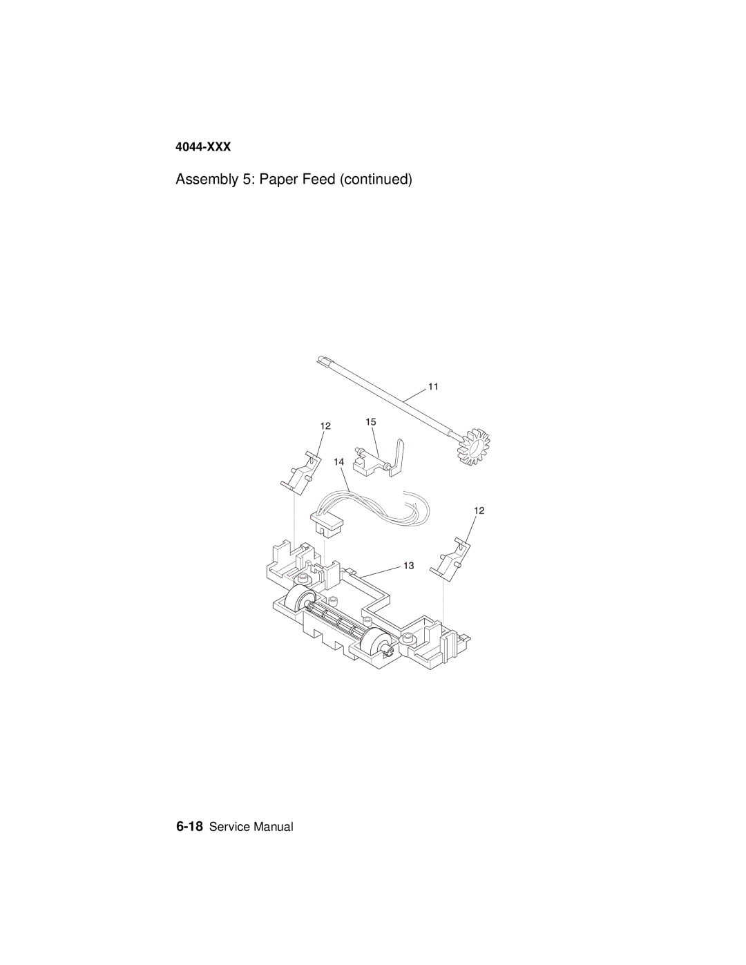 Lexmark 4044-XXX, E310 manual Assembly 5 Paper Feed 