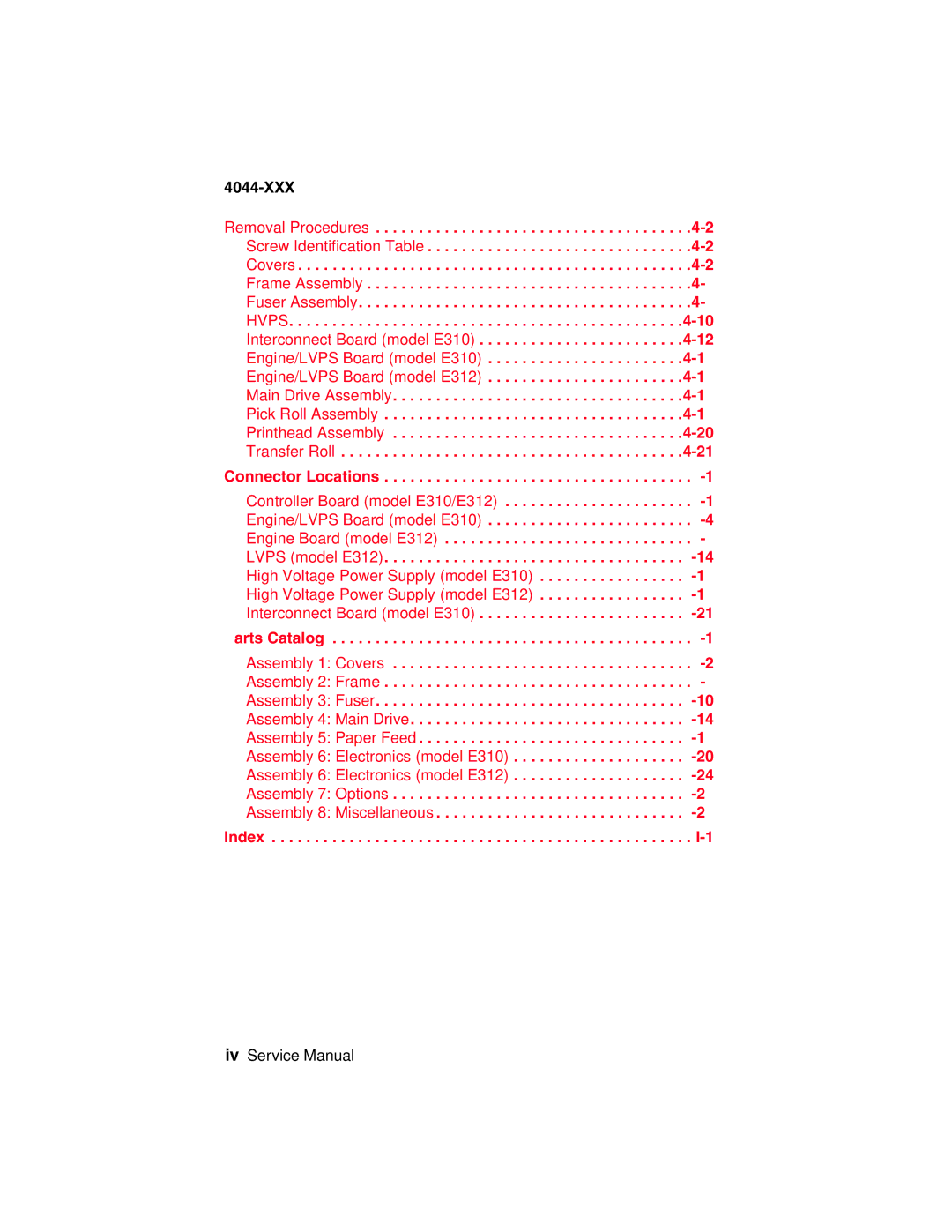 Lexmark 4044-XXX, E310 manual 