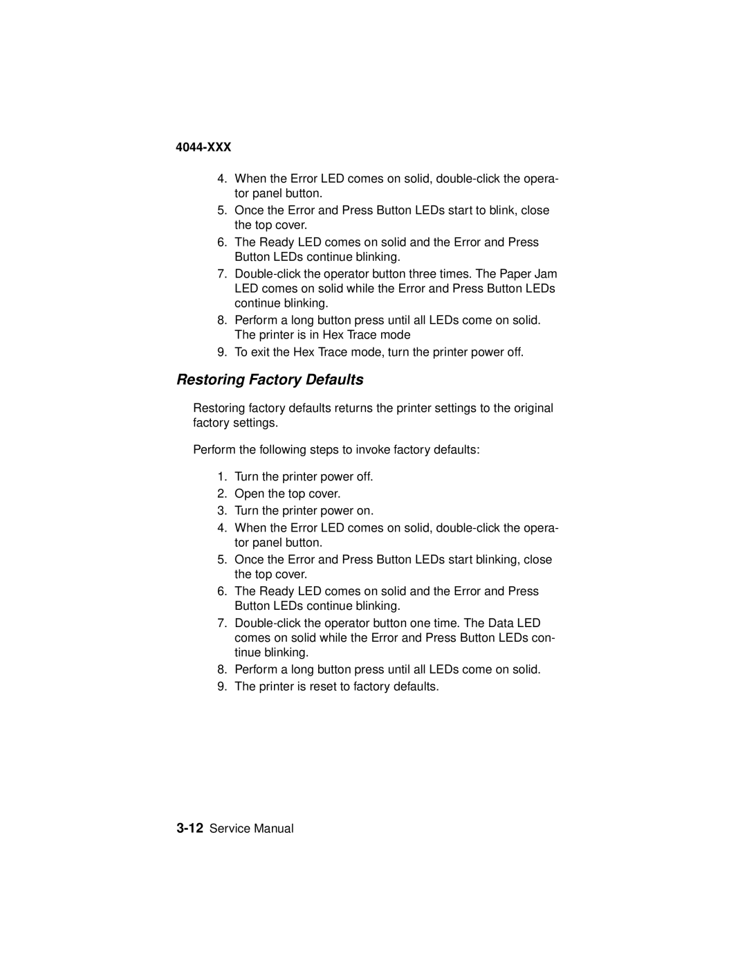 Lexmark 4044-XXX, E310 manual Restoring Factory Defaults 