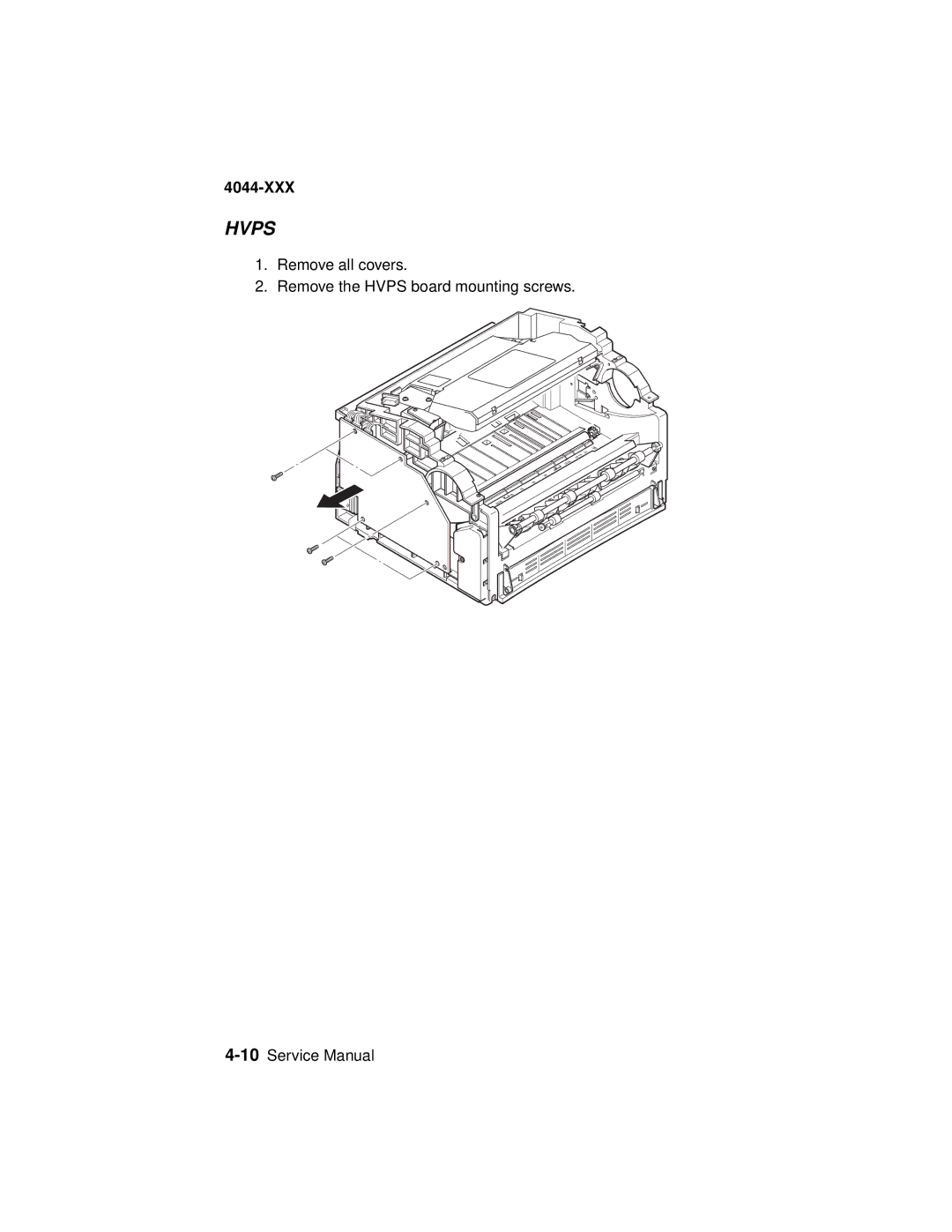 Lexmark 4044-XXX, E310 manual Hvps 