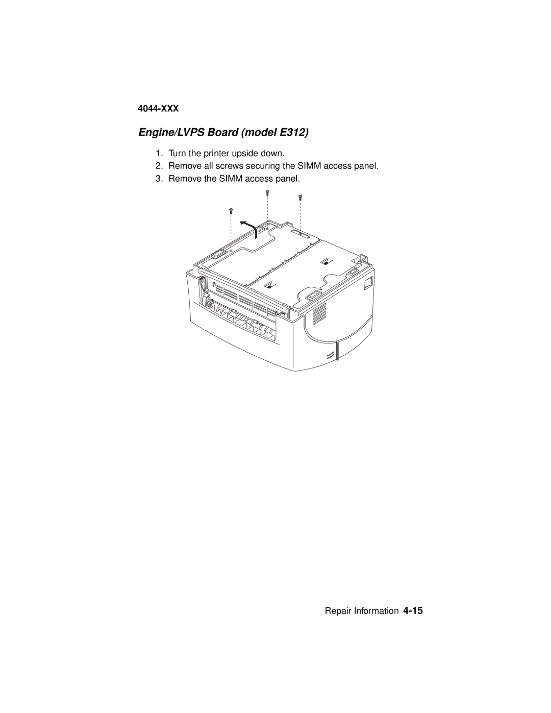 Lexmark E310, 4044-XXX manual Engine/LVPS Board model E312 