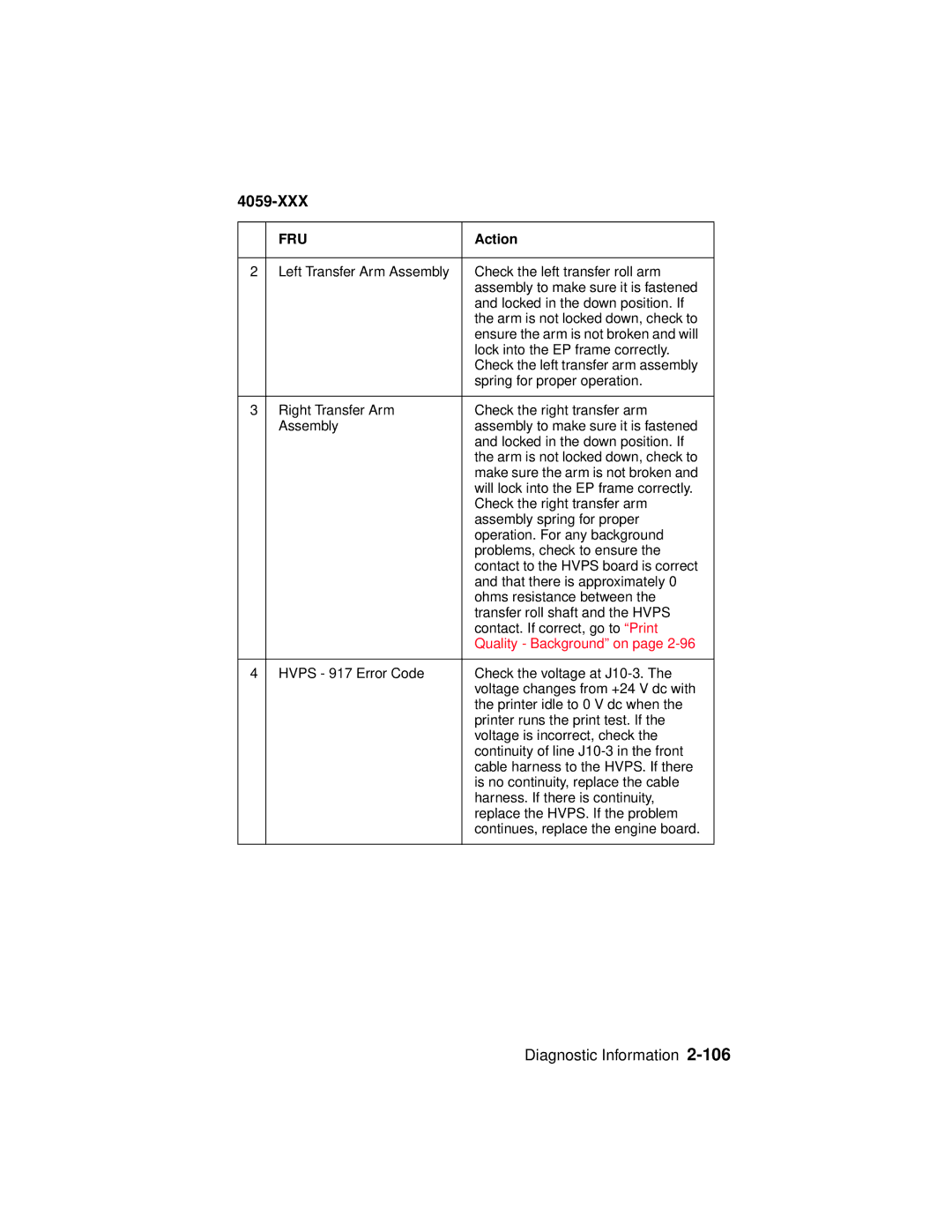 Lexmark 4059-XXX manual Quality Background on 