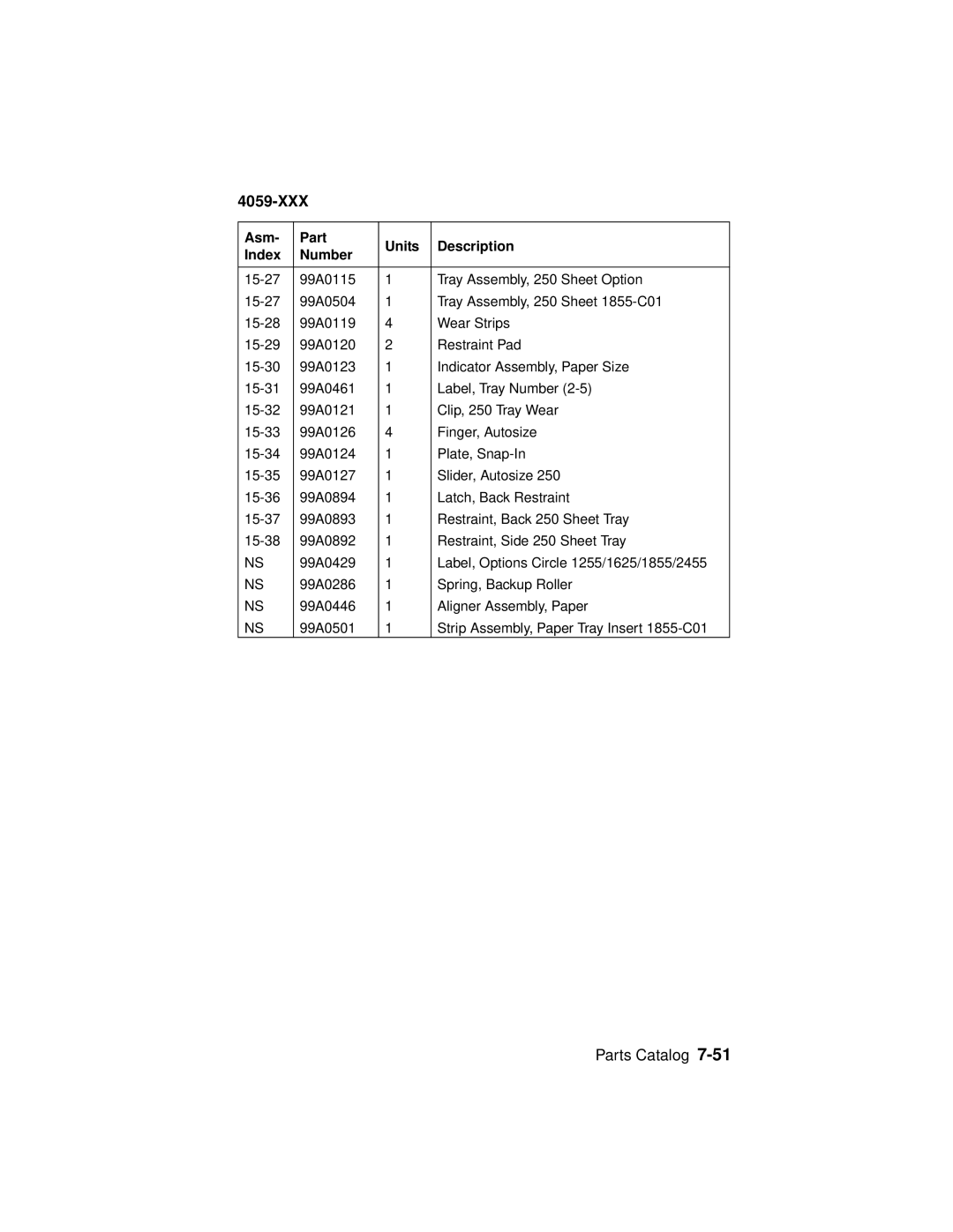 Lexmark 4059-XXX manual 