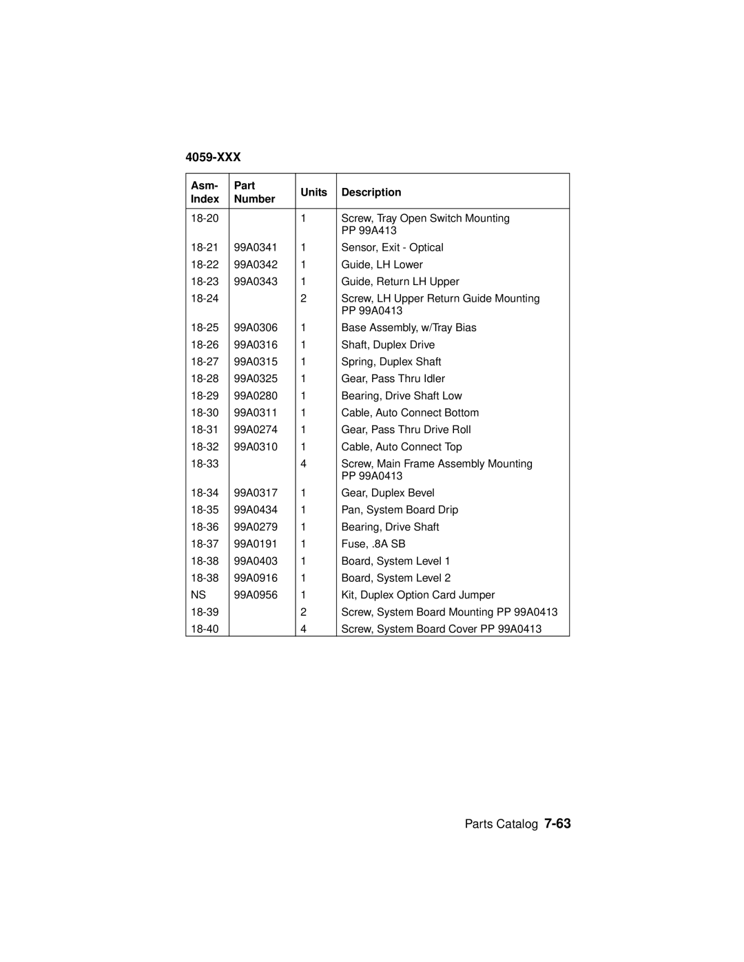 Lexmark 4059-XXX manual 