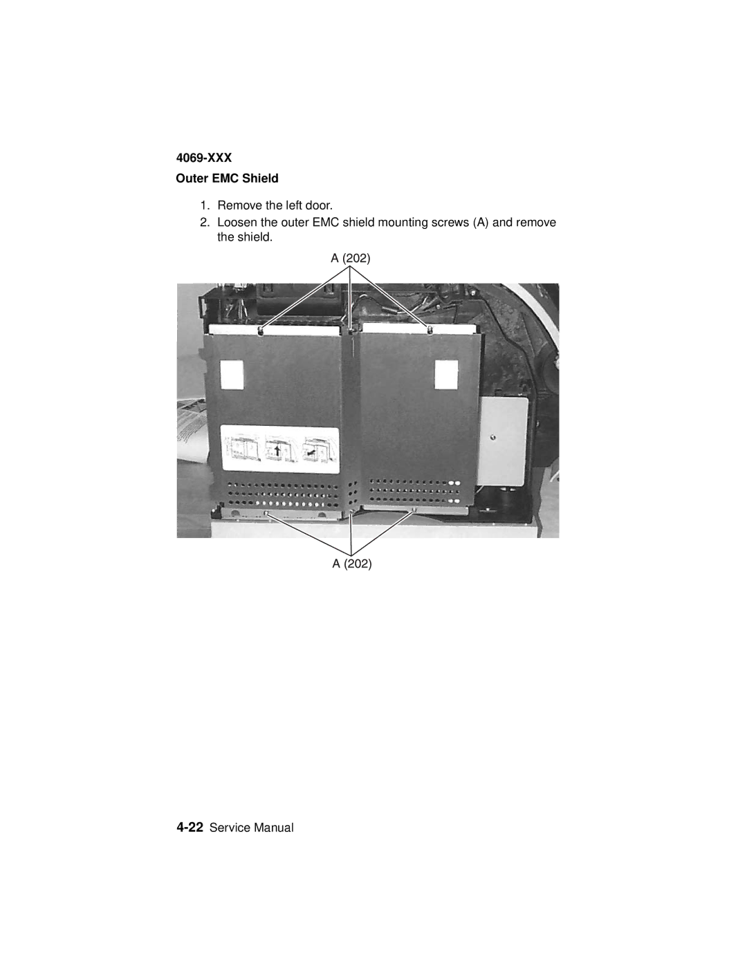 Lexmark 4069-XXX manual XXX Outer EMC Shield 