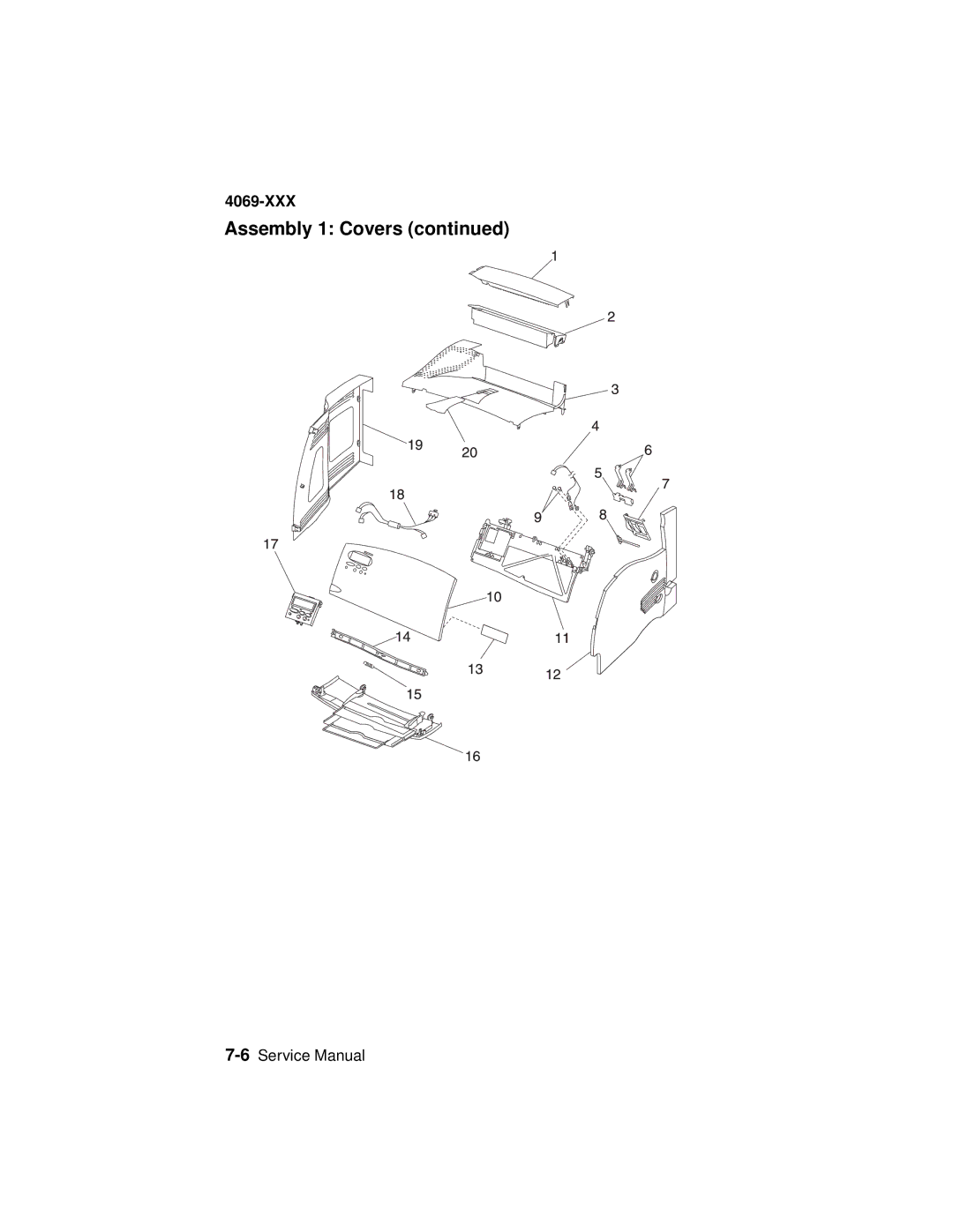 Lexmark 4069-XXX manual Assembly 1 Covers 