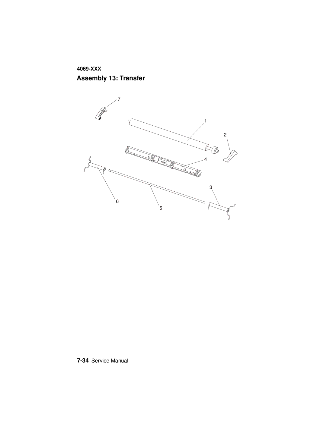 Lexmark 4069-XXX manual Assembly 13 Transfer 