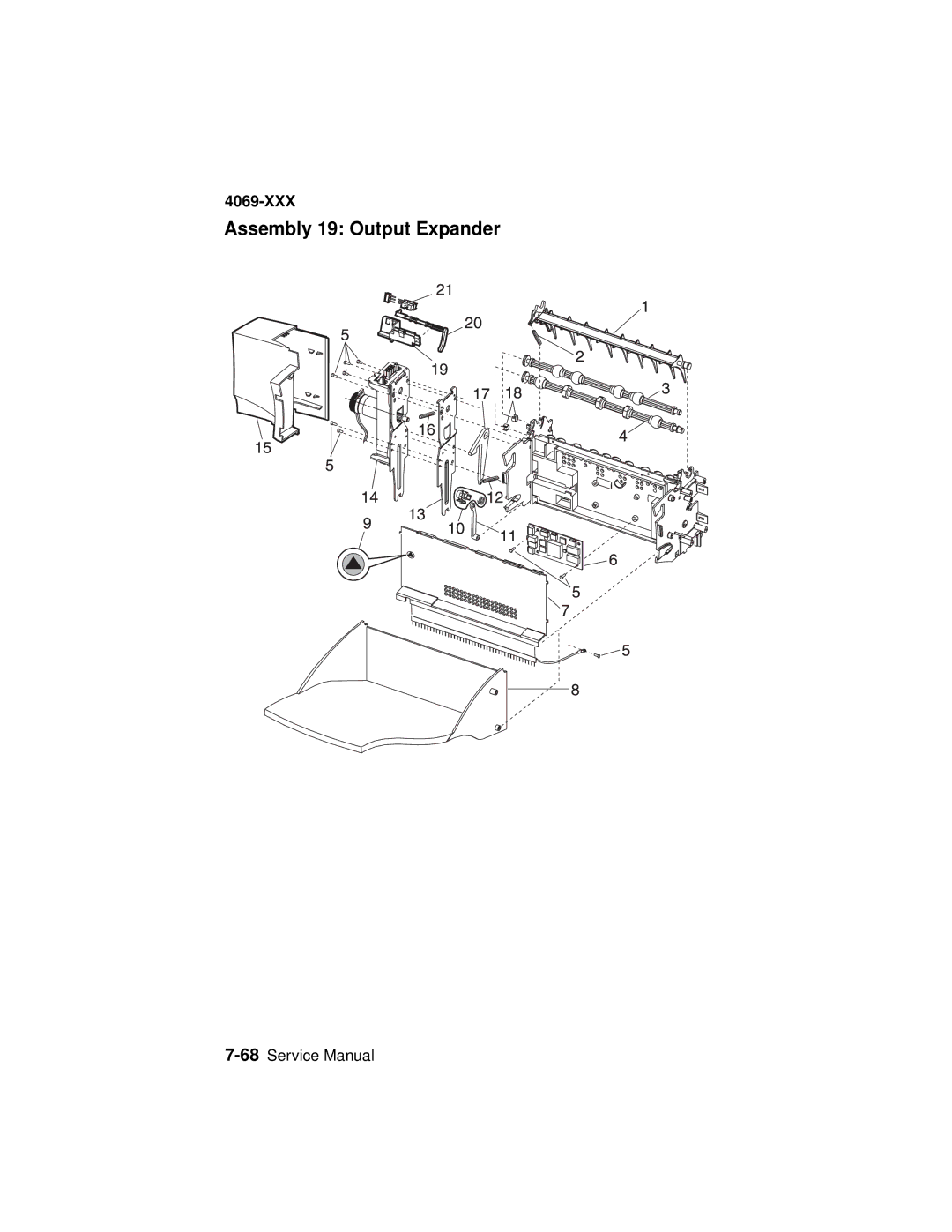 Lexmark 4069-XXX manual Assembly 19 Output Expander 