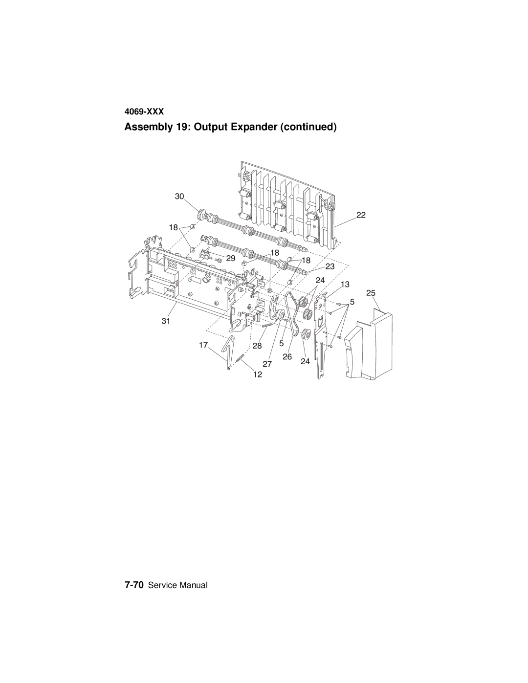 Lexmark 4069-XXX manual Assembly 19 Output Expander 