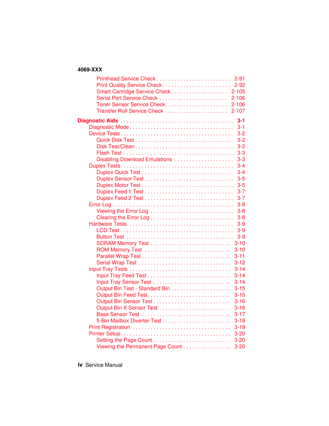 Lexmark 4069-XXX manual 