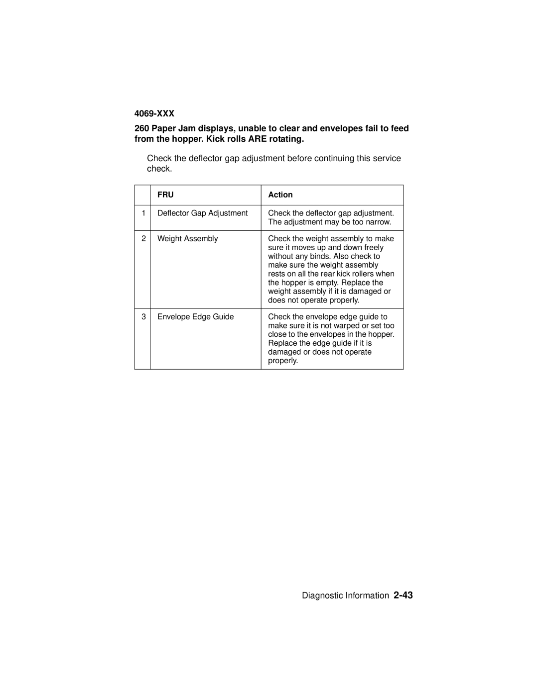 Lexmark 4069-XXX manual Diagnostic Information 