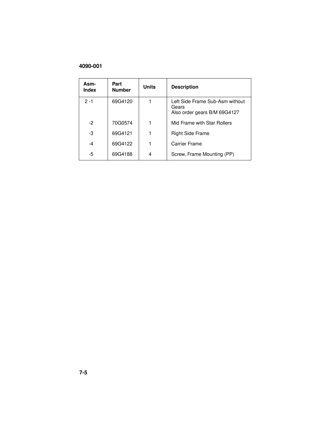 Lexmark 4090-001 manual 