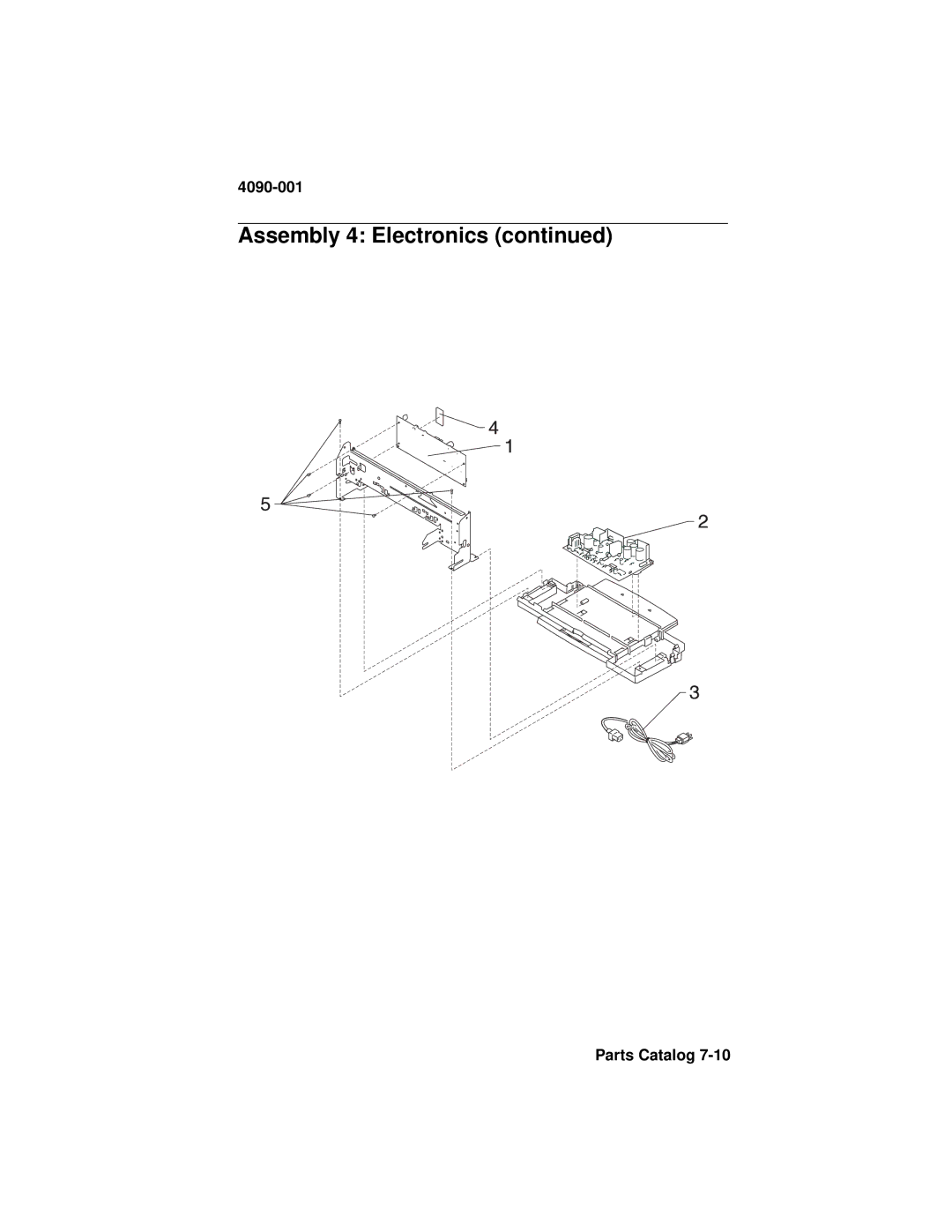 Lexmark 4090-001 manual Assembly 4 Electronics 