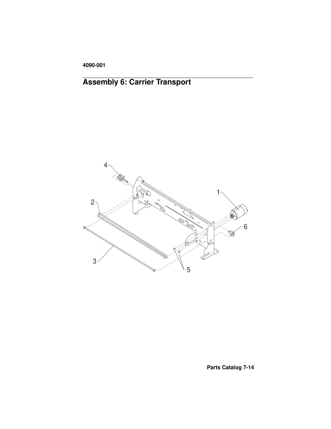 Lexmark 4090-001 manual Assembly 6 Carrier Transport 