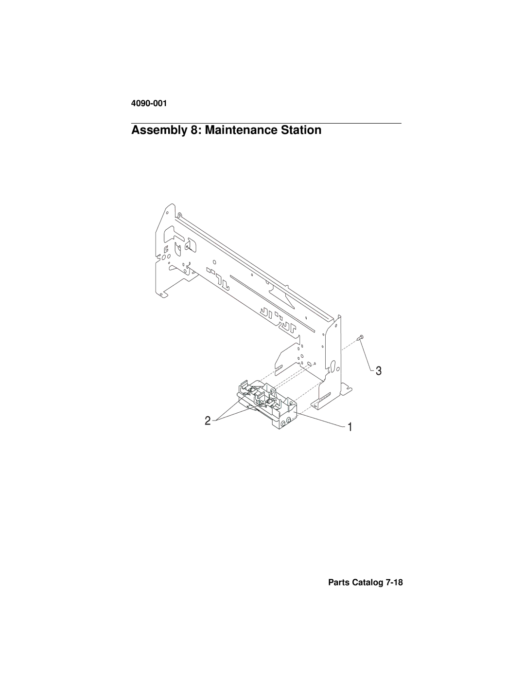 Lexmark 4090-001 manual Assembly 8 Maintenance Station 