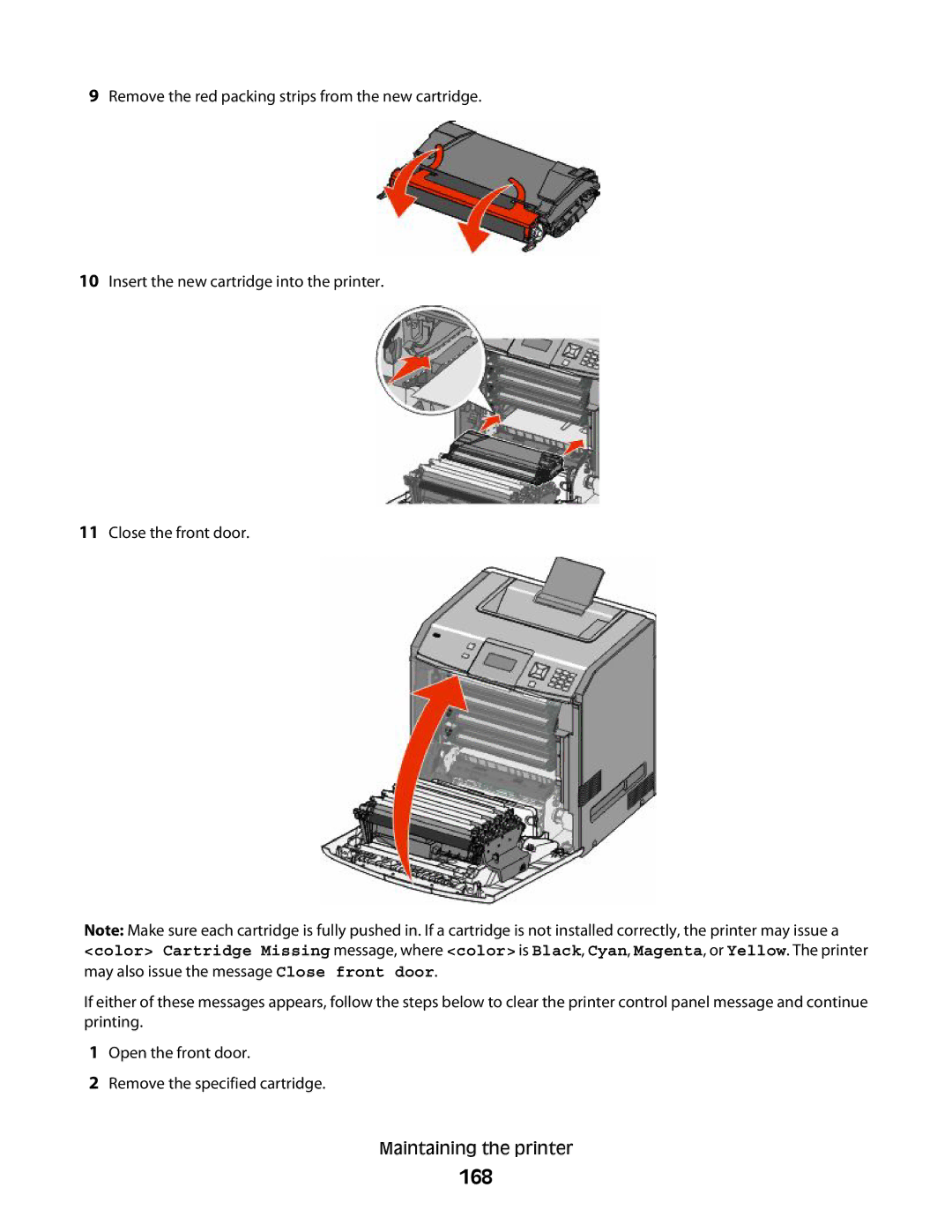 Lexmark n03, 410, 5026, 4977, 480, 4976, 280, C736 Series, C734, dn3, dw2, dw1, gn2, gn1, gw1, gw2, n01, n02, 210 manual 168 