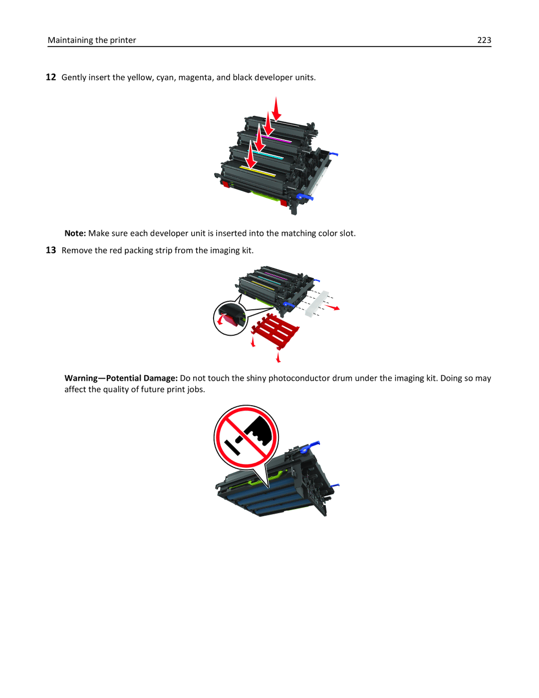 Lexmark CX410, 415, 28D0550, 28D0500, 22ZT157 manual 