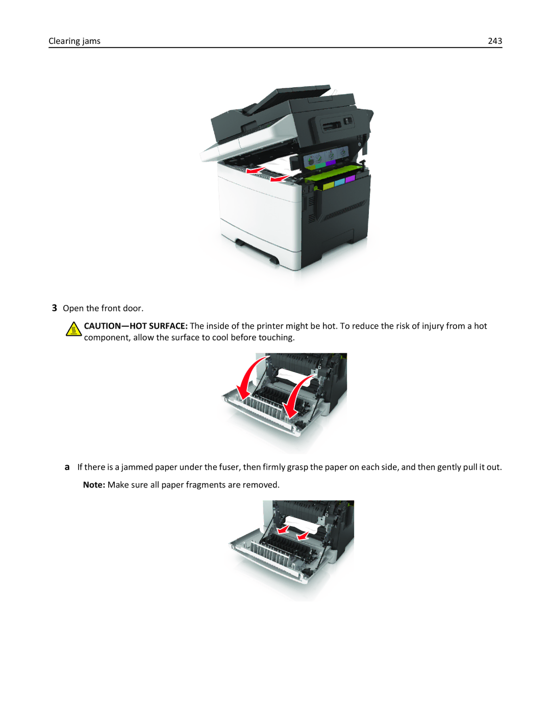 Lexmark CX410, 415, 28D0550, 28D0500, 22ZT157 manual 