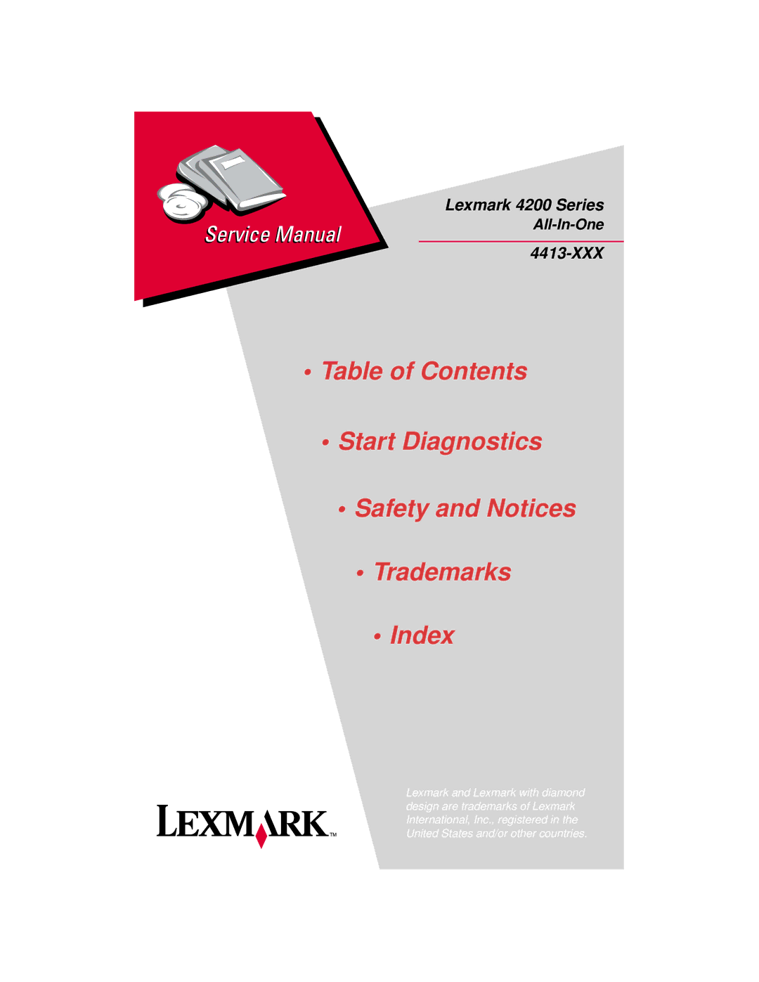 Lexmark manual Lexmark 4200 Series 