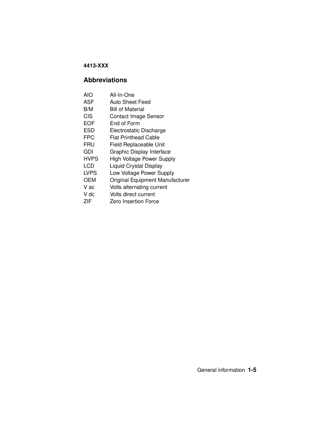 Lexmark 4200 Series manual Abbreviations 