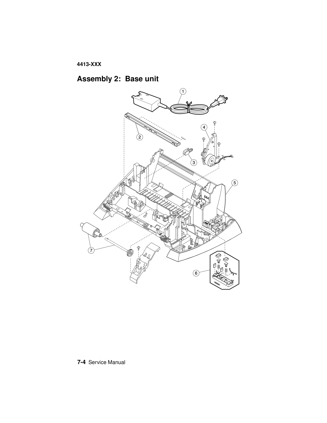 Lexmark 4200 Series manual Assembly 2 Base unit 