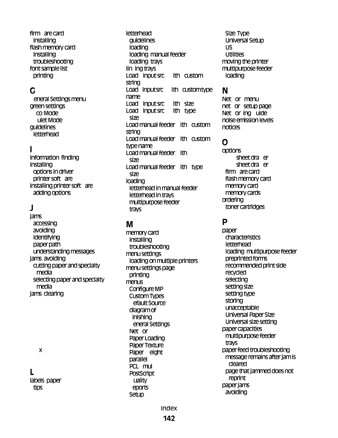 Lexmark 430, 420 manual 142 