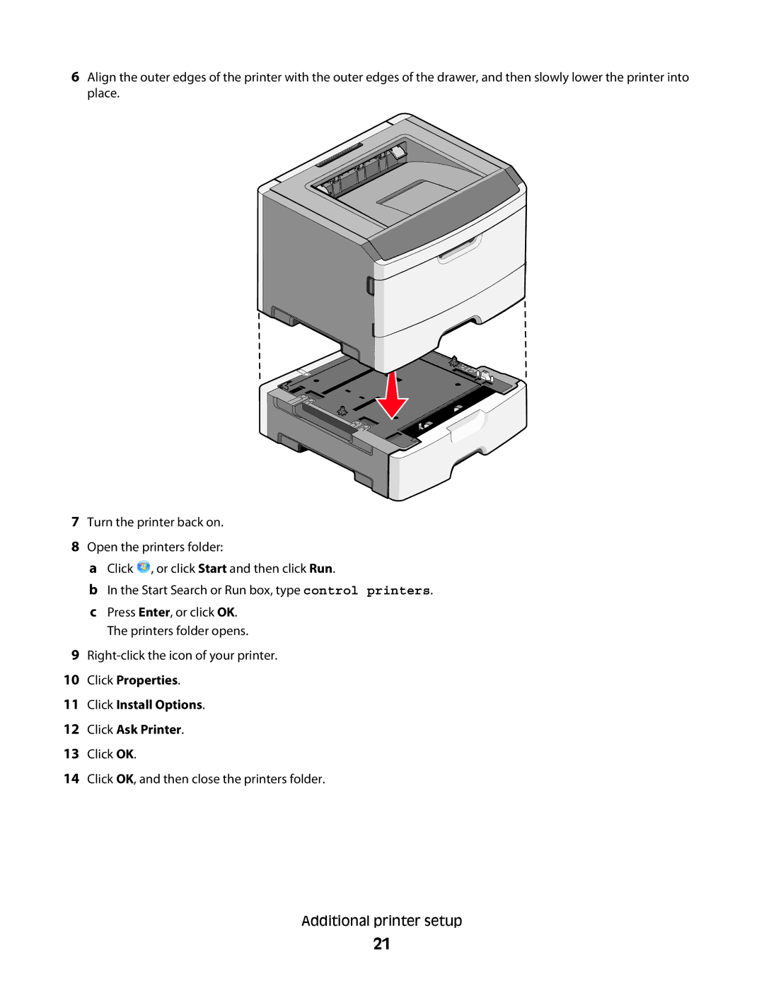 Lexmark 420, 430 manual Right-click the icon of your printer 