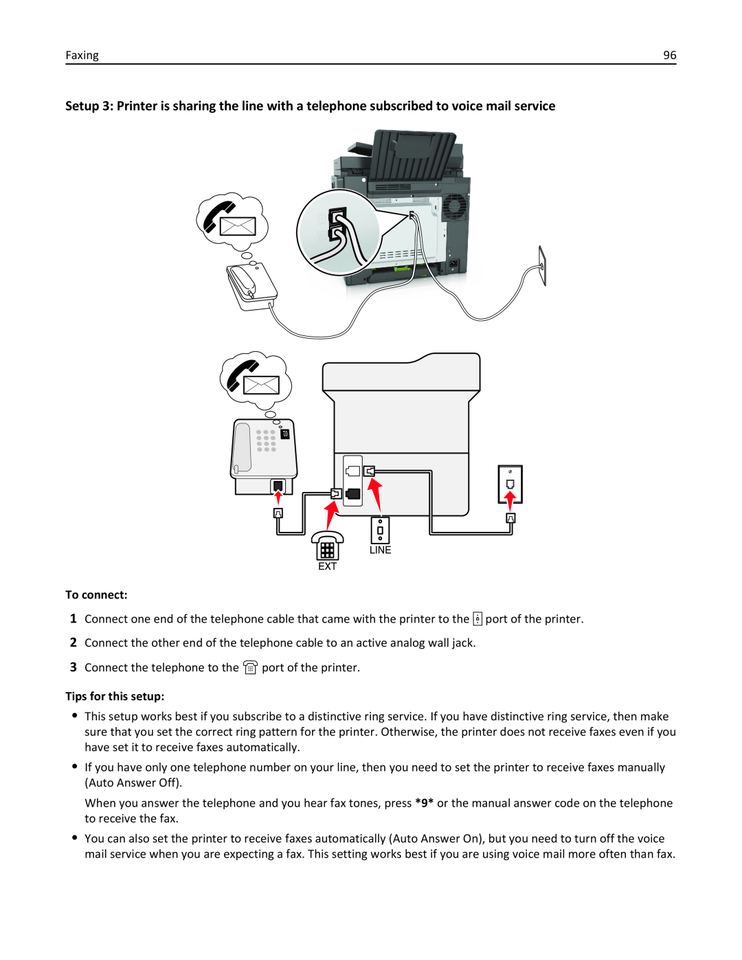 Lexmark 436 manual To connect, Tips for this setup 