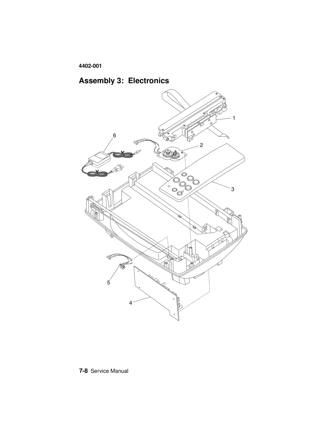 Lexmark 4402-001 manual Assembly 3 Electronics 