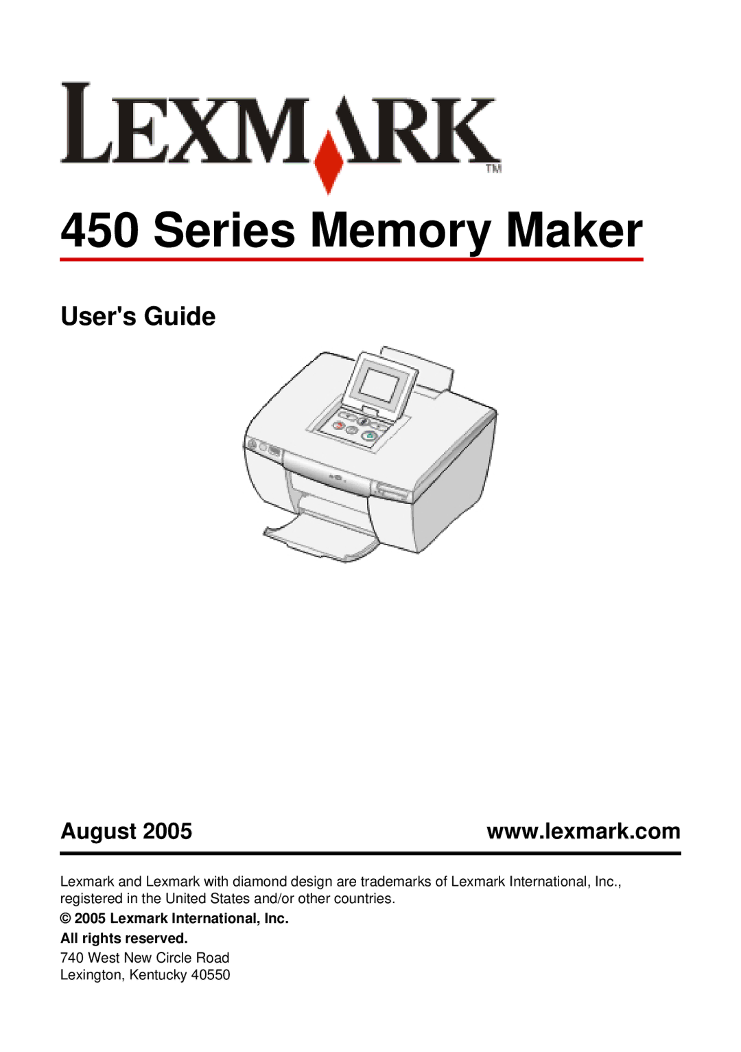 Lexmark 450 manual Series Memory Maker 