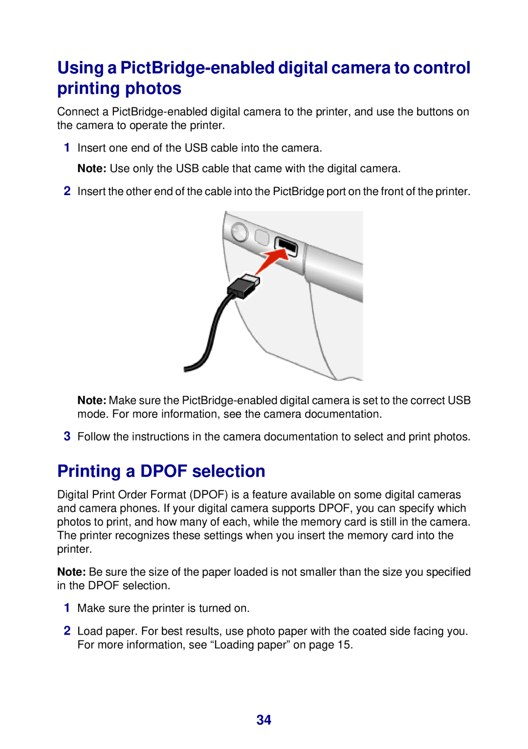 Lexmark 450 manual Printing a Dpof selection 